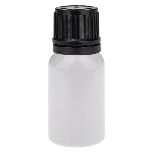 10ml Globuliflasche 8mm Giessring schwarz Standardverschluss WhiteLine UT18/10