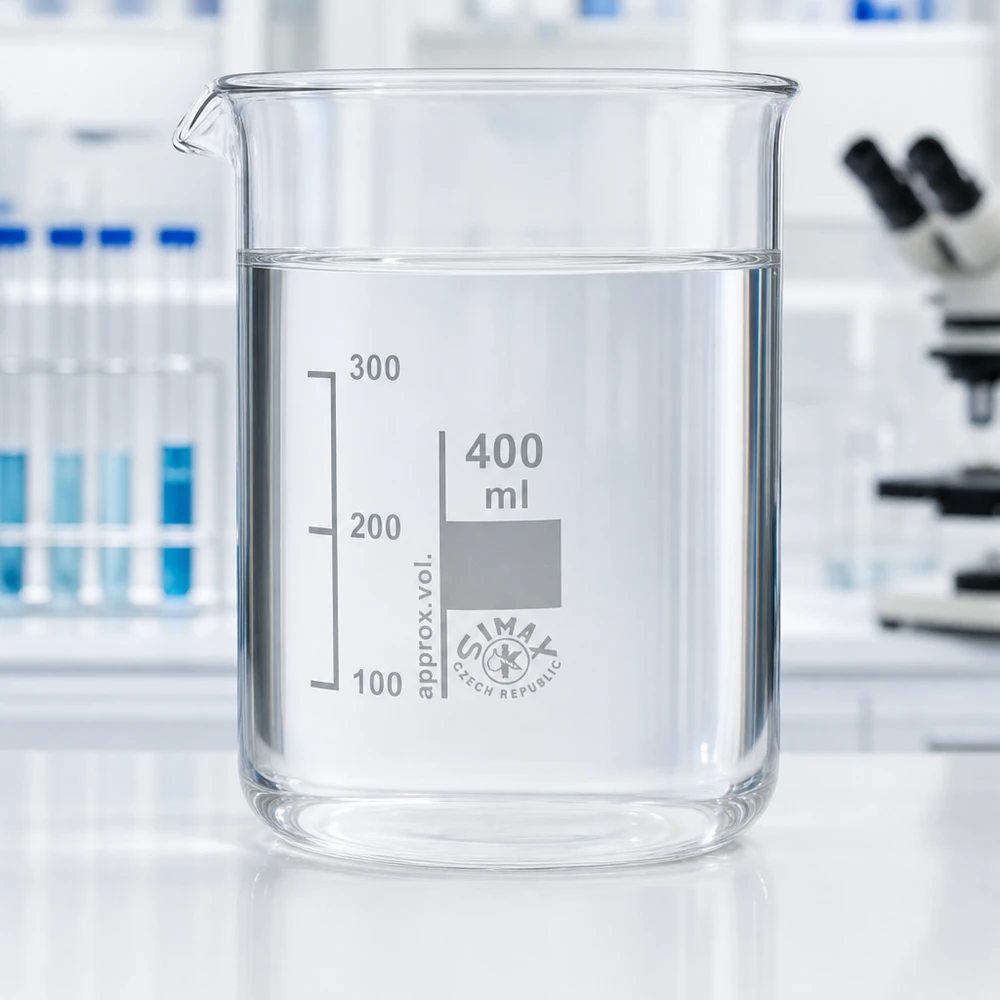 Spülmaschinenfestes 400ml Borosilikatglas Becherglas mit SIMAX Qualitätsgarantie für Labore