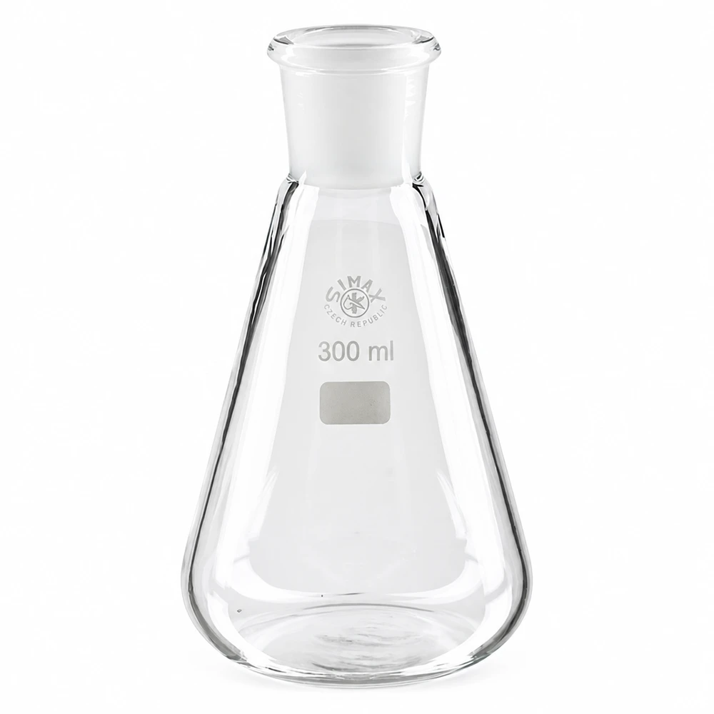 Professioneller Glaskolben 300ml mit Normschliff für Labor und Forschung
