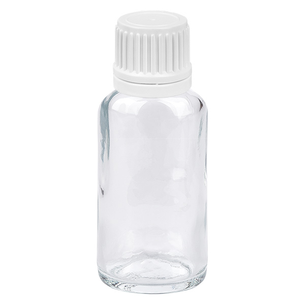 20ml Flasche 11mm Schraubverschluss weiß Standard ClearLine UT18/20
