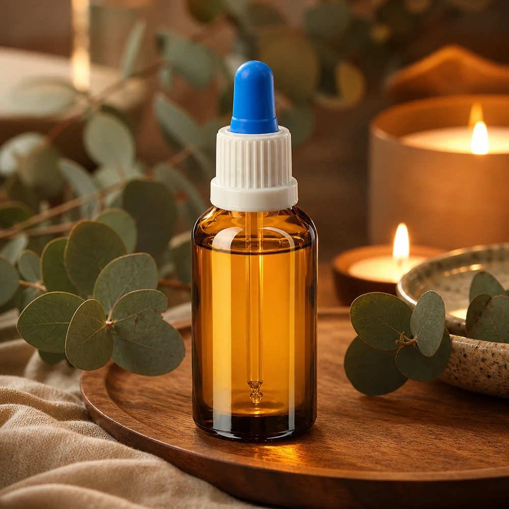 30ml Pipettenflasche weiß/blau Originalitätsverschluss BrownLine UT18/30 Apothekerbraune 30ml Flasche mit Pipette - optimaler Lichtschutz für empfindliche Substanzen