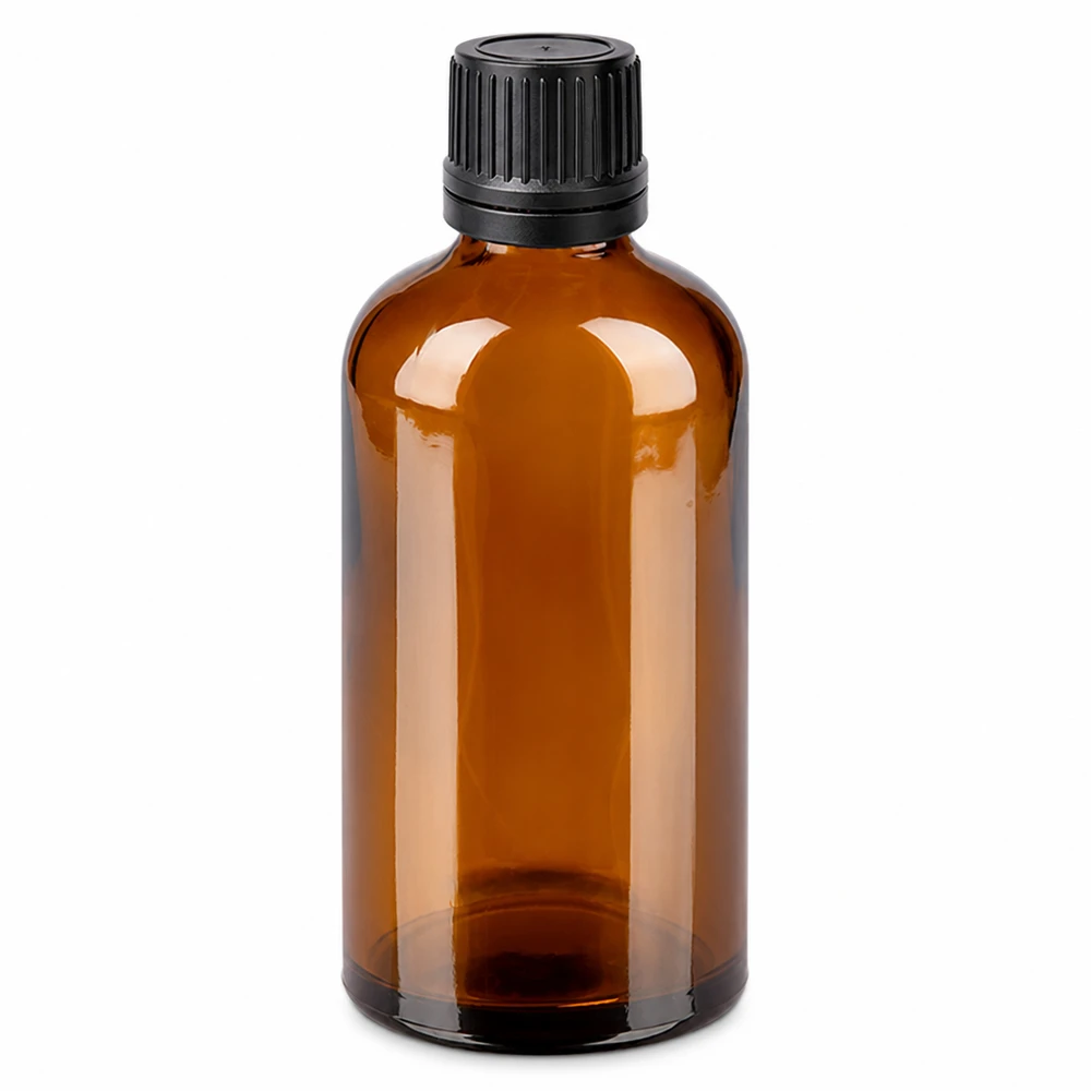 100ml Tropfflasche 1mm schwarz Originalitätsverschluss BrownLine UT18/100 Präzise Dosierflasche 100ml bernstein mit 1mm Tropfeinsatz und kindersicherem Verschluss