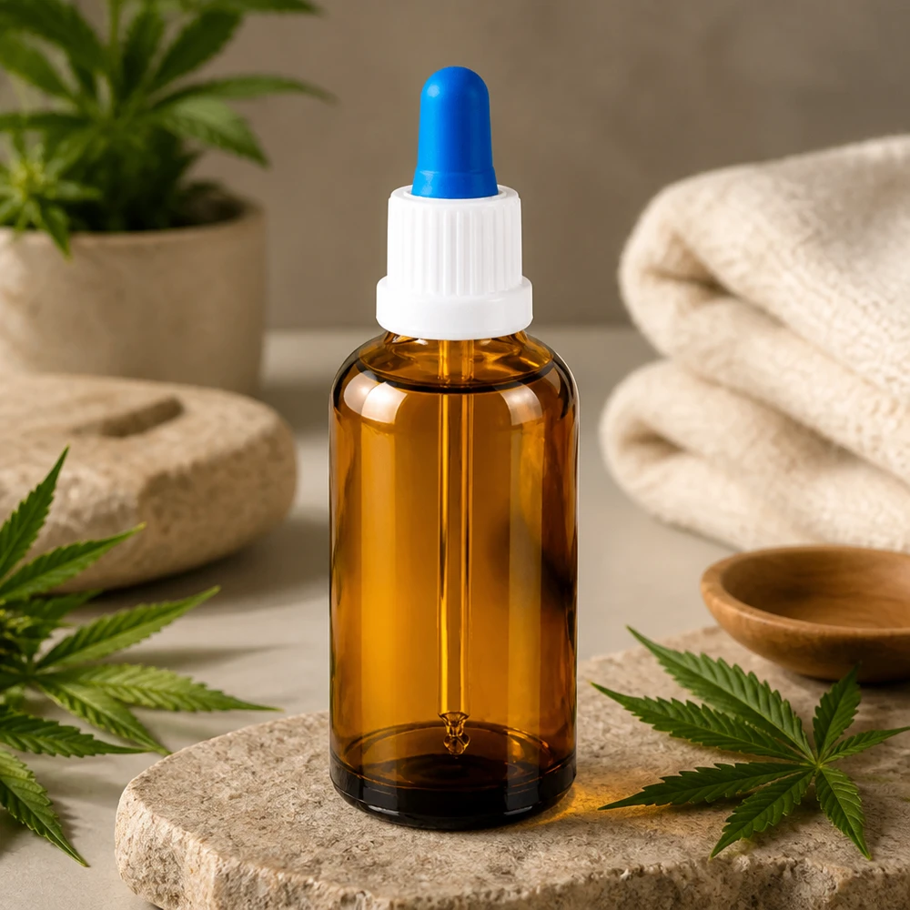 50ml Laborflasche mit präzisem Pipettenaufsatz für exakte Tropfendosierung