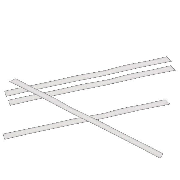 Clipbandverschluss flach weiß (100er Pack) 140mm