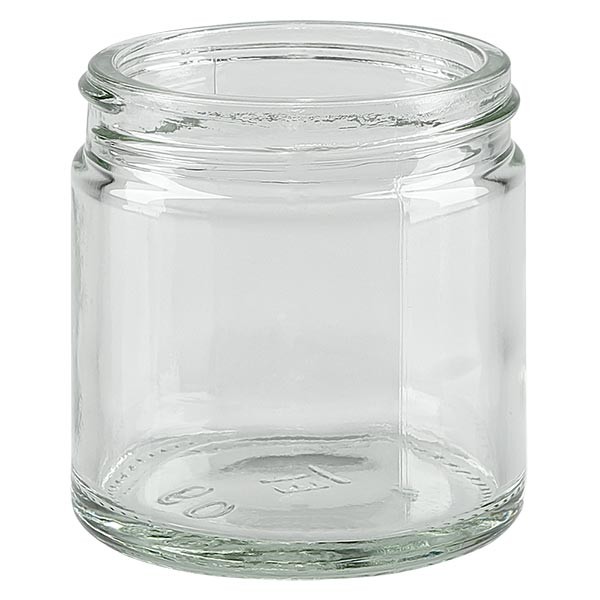 60ml Glastiegel. klar ohne Deckel, Gewinde 51mm/R3 ApoGlas