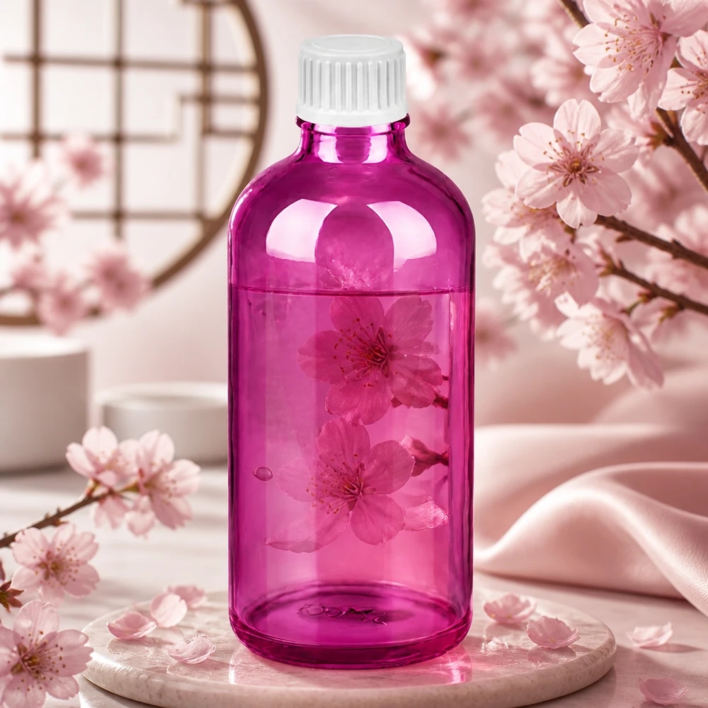Ergonomische 100ml Tropfflasche PurpleLine-Serie mit kontrollierter Abgabe über 0.9mm Öffnung
