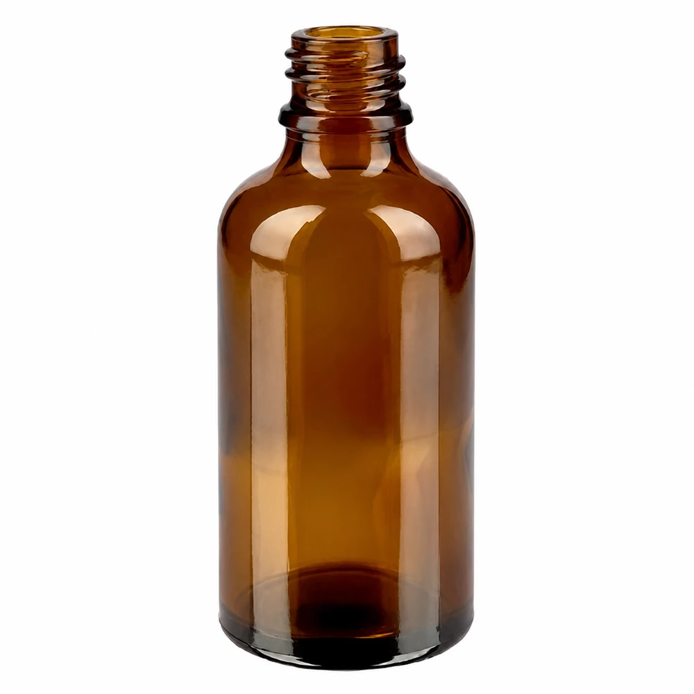 50ml Tropfflasche 0.8mm grün Standardverschluss BrownLine UT18/50 Kompakte 50ml Glasflasche braun mit Tropfverschluss für DIY Kosmetik und Öle