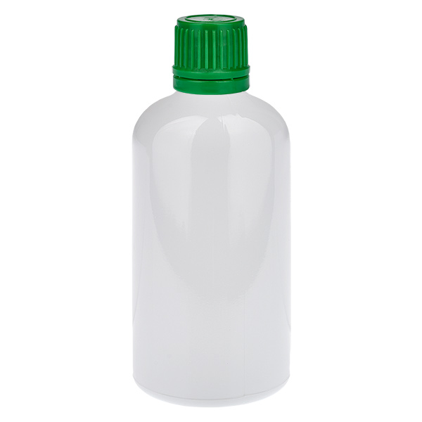 100ml Flasche 11mm Schraubverschluss grün Originalitätsverschluss WhiteLine UT18/100