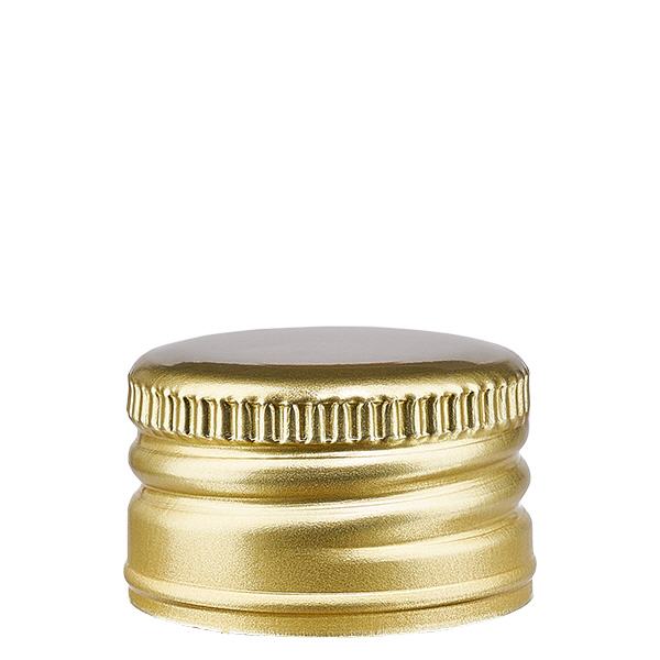 PP22 gold Aluminium Verschluss ohne Rollrand PP22 gold Aluminium Verschluss ohne Rollrand