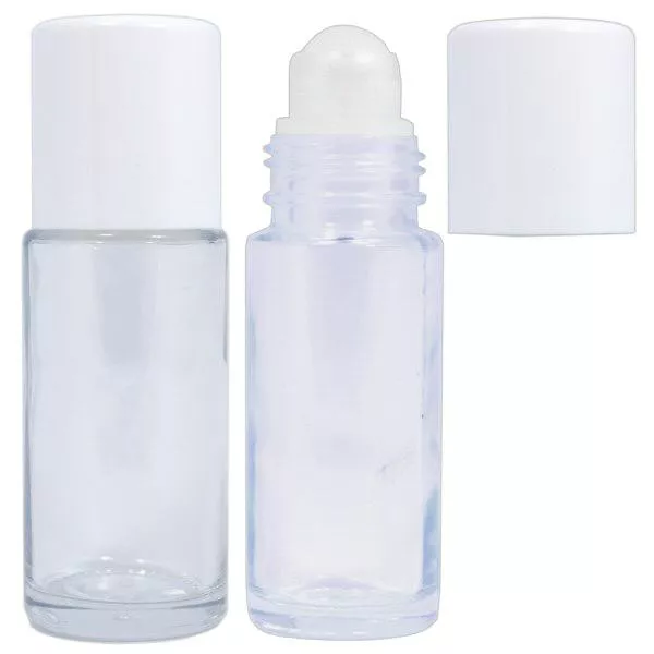 Deo Roller (Roll-on) 50ml Klarglas komplett Deo Roller (Roll-on) 50ml Klarglas komplett