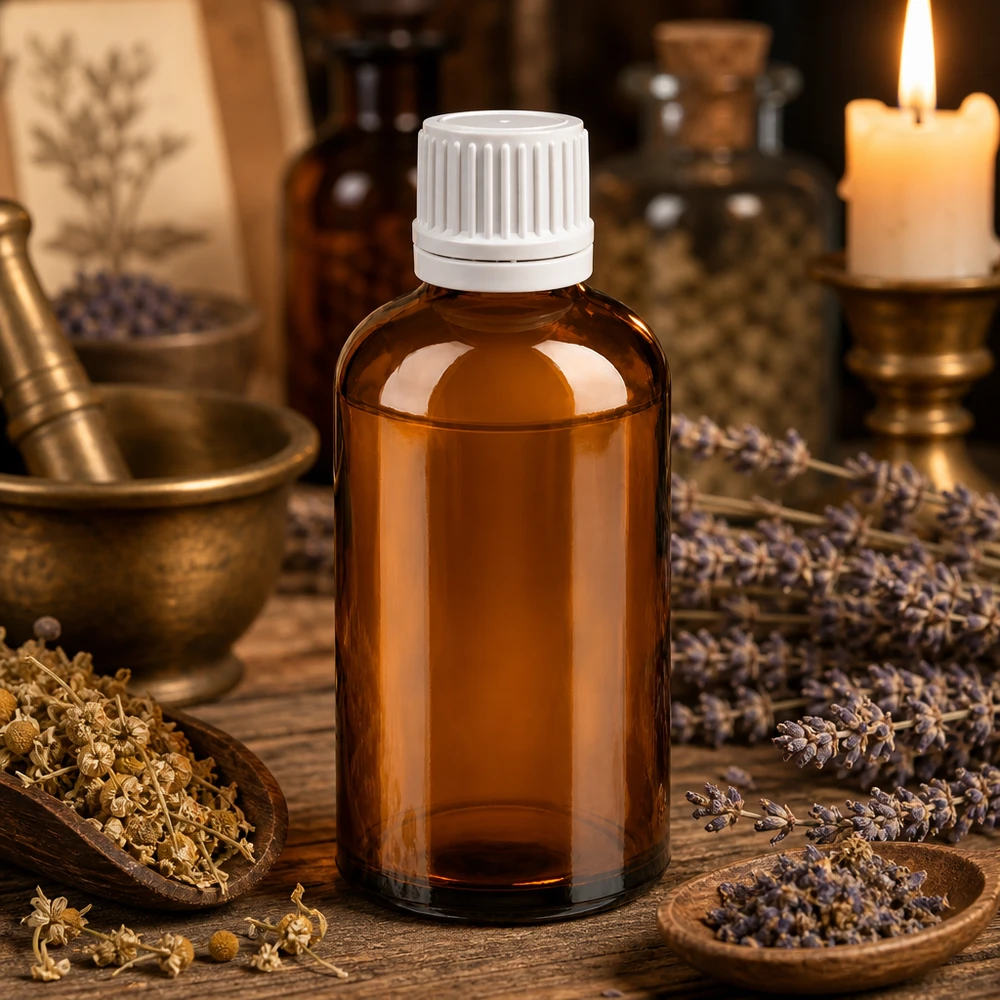 100ml Tropfflasche 0.7mm weiß Originalitätsverschluss BrownLine UT18/100 Braunglas Tropfflasche 100ml mit weißem Originalitätsverschluss für pharmazeutische Zwecke