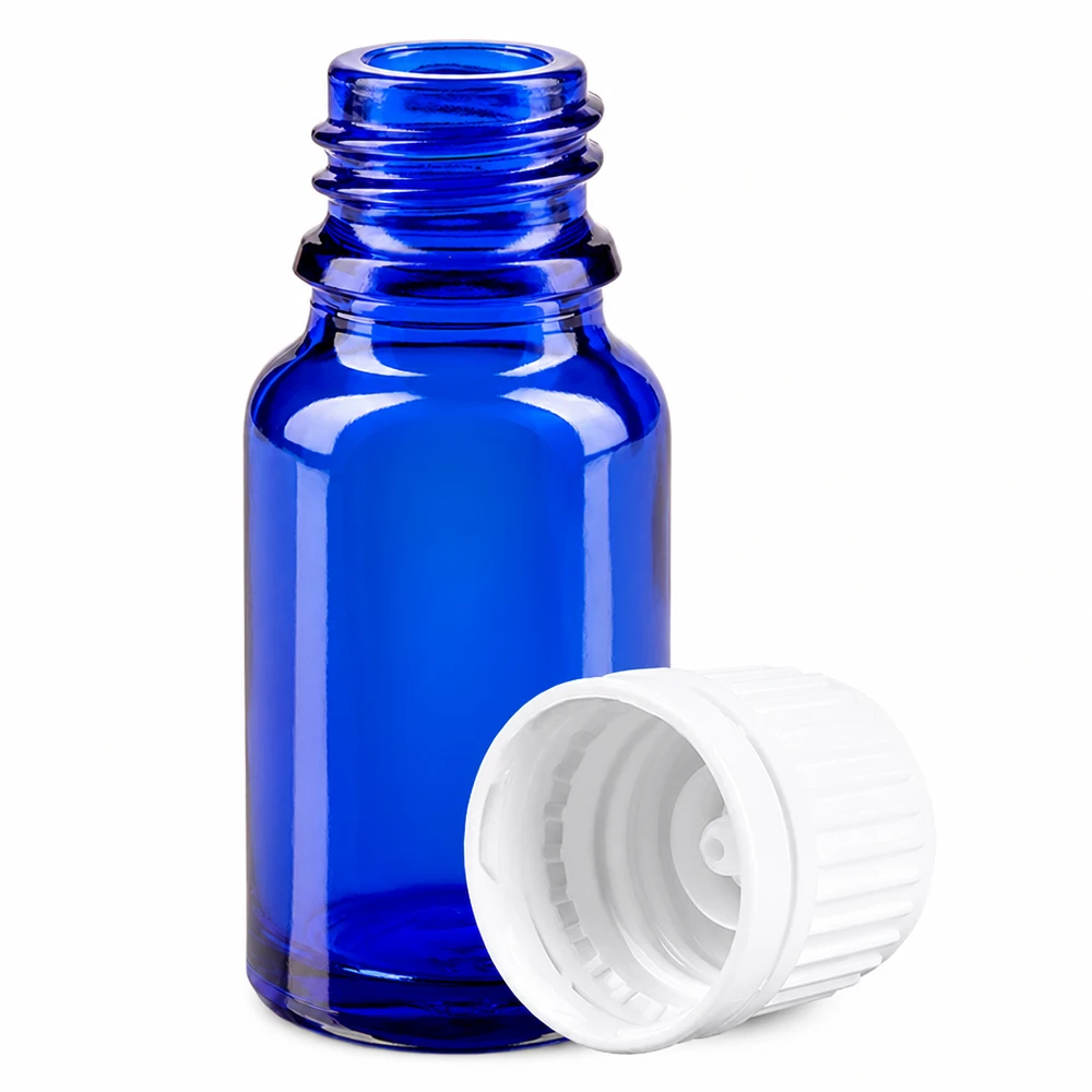 10ml Flasche 11mm Schraubverschluss weiß Originalitätsverschluss BlueLine UT18/10