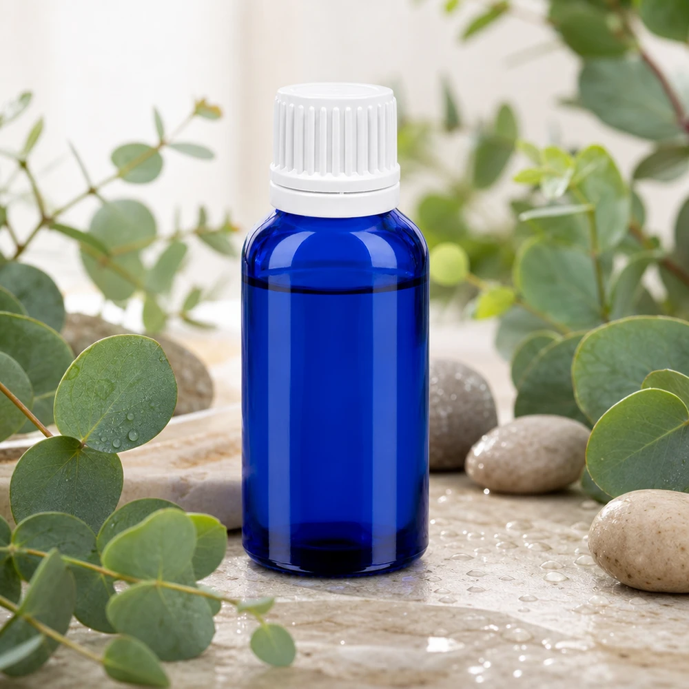30ml Tropfflasche 0.7mm weiß Originalitätsverschluss BlueLine UT18/30 30ml BlueLine Tropfflasche aus Glas mit 0.7mm Öffnung für kontrollierte Dosierung