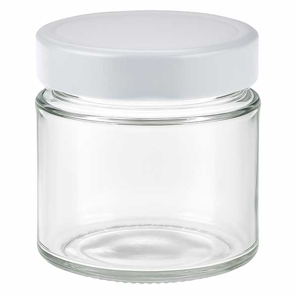 135ml Rundglas + BasicSeal Deckel weiß deep UNiTWIST