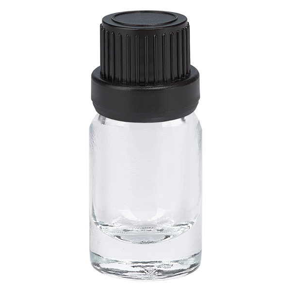 5ml Tropfflasche 2mm schwarz Originalitätsverschluss ClearLine UT18/5 5ml Tropfflasche 2mm schwarz Originalitätsverschluss ClearLine UT18/5