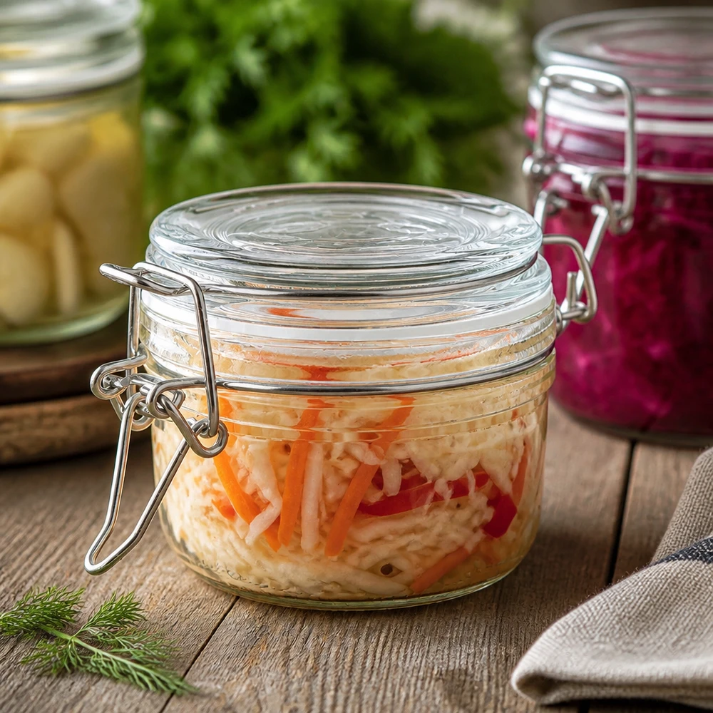 100ml Vorratsglas mit Silikonring und Bügelverschluss UNiTWIST Handliches 100ml Vorratsglas mit stabilem Bügelverschluss perfekt für Meal Prep und Portionierung