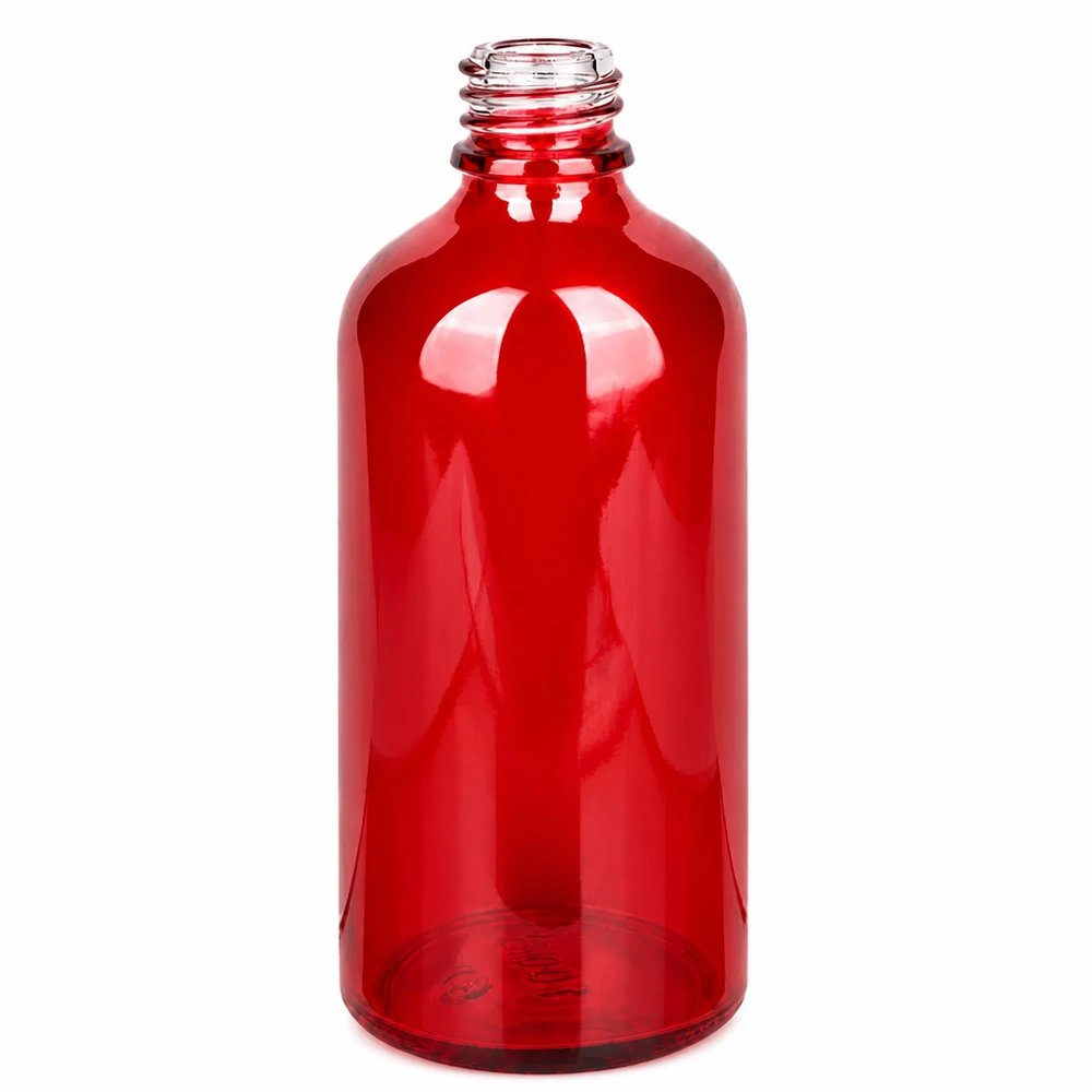 100ml Apothekenflasche RedLine UT18/100 UNiTWIST Professionelle rote Medizinflasche 100ml RedLine UT18/100 mit UNiTWIST Verschluss