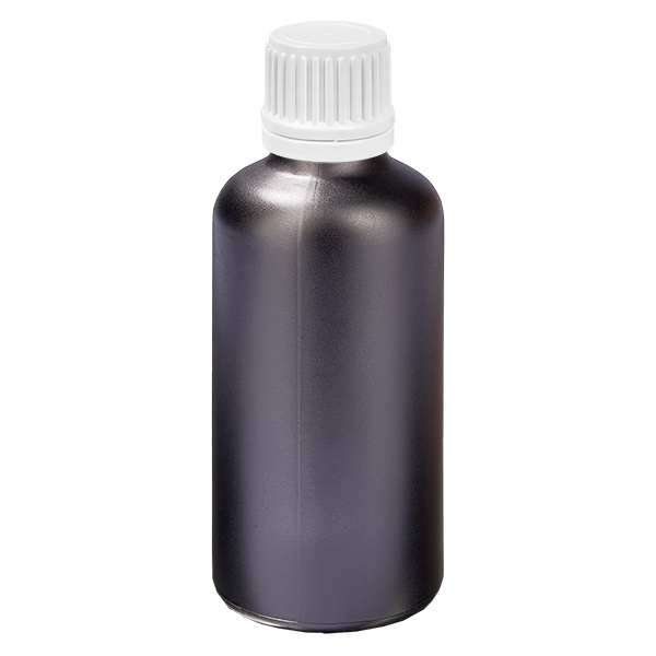 50ml Flasche 11mm Schraubverschluss weiß Originalitätsverschluss BlackLine UT18/50