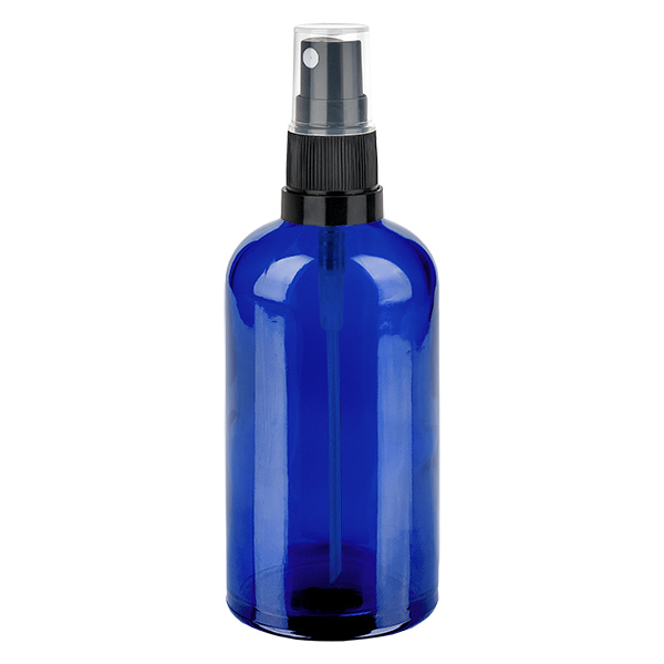 100ml Sprayflaschwarz schwarz/transparent Standardverschluss BlueLine UT18/100