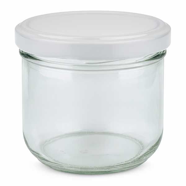 260ml Sturzglas mit BasicSeal Deckel weiß UNiTWIST