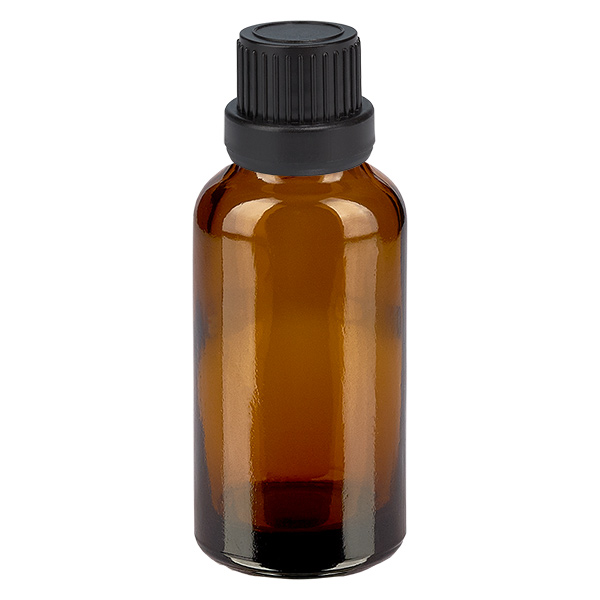30ml Flasche 11mm Schraubverschluss schwarz OriginalitätsverschlussII BrownLine UT18/30