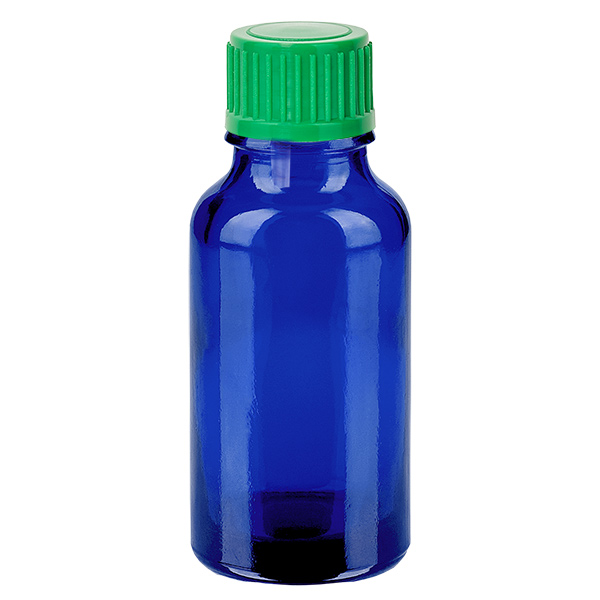 20ml Tropfflasche 0.8mm grün Standardverschluss BlueLine UT18/20