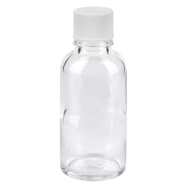 30ml Flasche 11mm Schraubverschluss weiß Standard ClearLine UT18/30