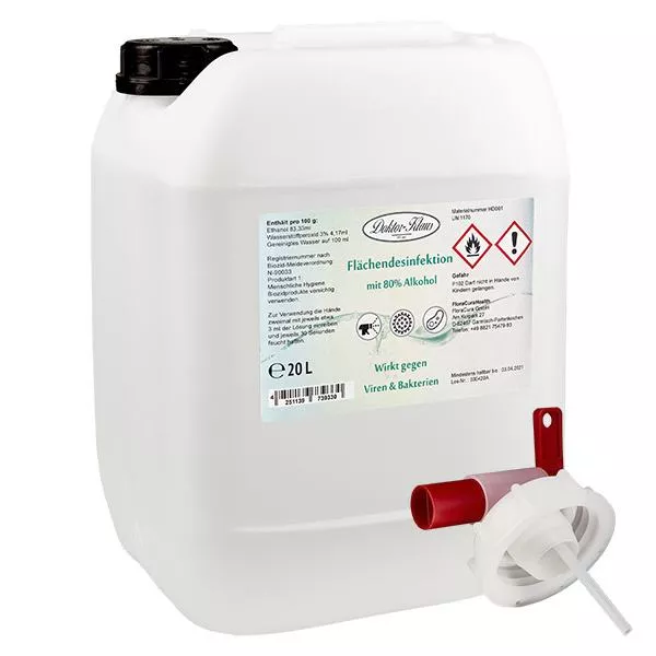 Flächendesinfektion Nachfüll 20L Doktor-Klaus Flächendesinfektion Nachfüll 20L Doktor-Klaus