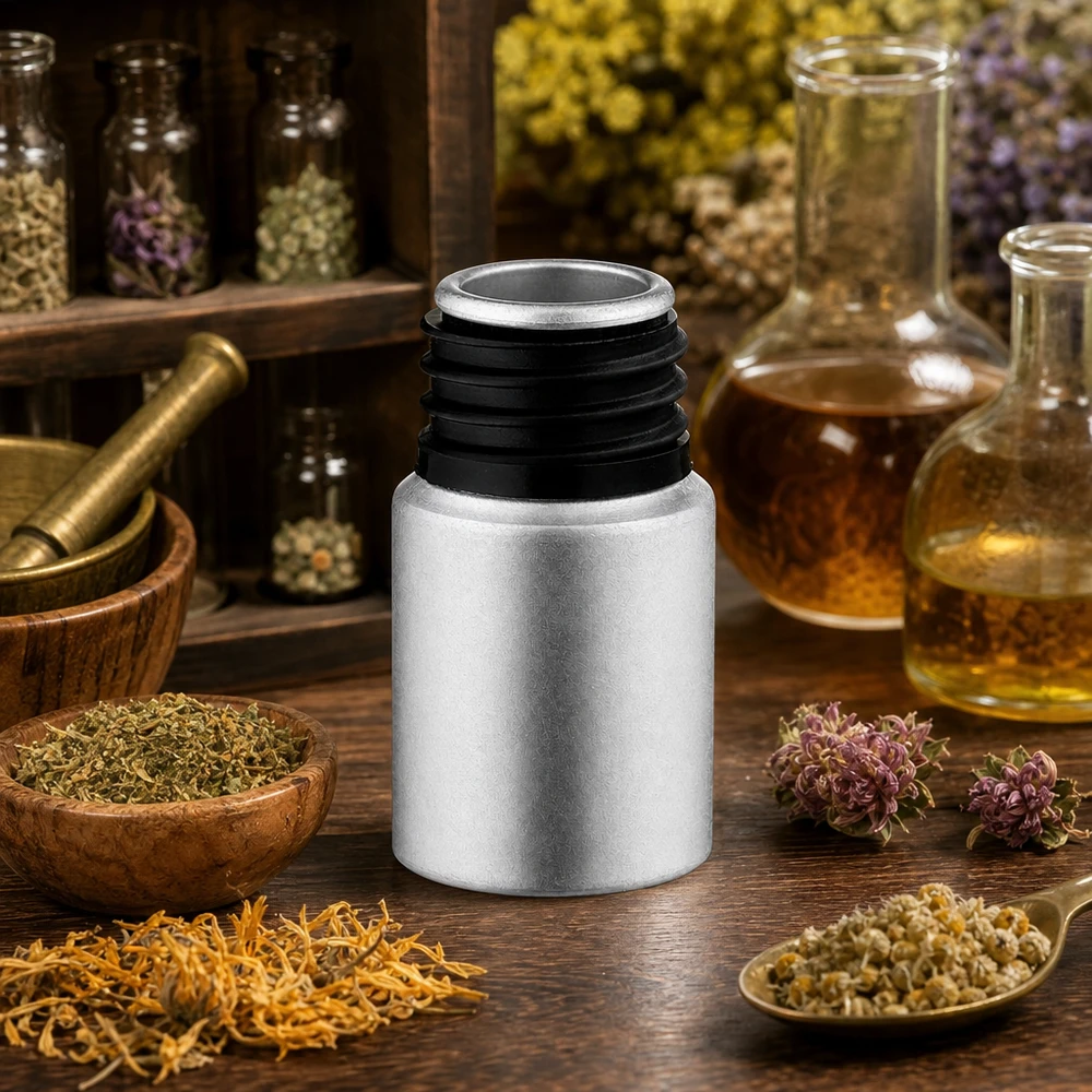 Robuste 10ml Aluminiumflasche mit gebeizter Finish für langlebige Produktlagerung