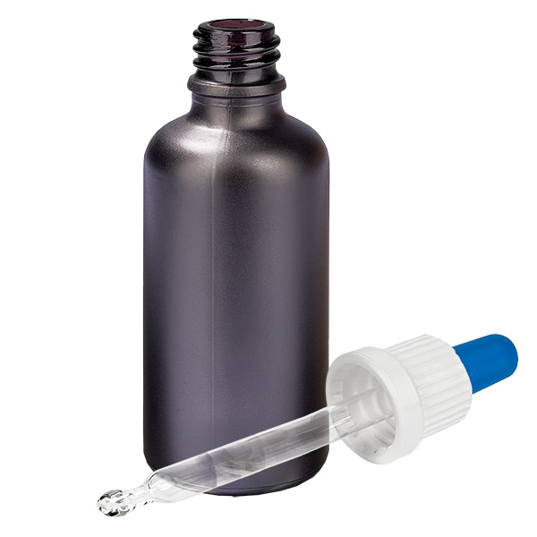 50ml Pipettenflasche weiß/blau Originalitätsverschluss BlackLine UT18/50 50ml Pipettenflasche weiß/blau Originalitätsverschluss BlackLine UT18/50
