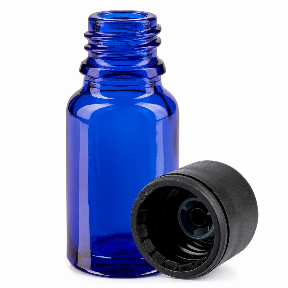 10ml Flasche 11mm Schraubverschluss schwarz Originalitätsverschluss BlueLine UT18/10