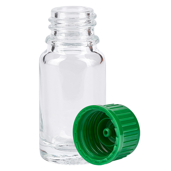 10ml Flasche 11mm Schraubverschluss grün Standard ClearLine UT18/10 10ml Flasche 11mm Schraubverschluss grün Standard ClearLine UT18/10