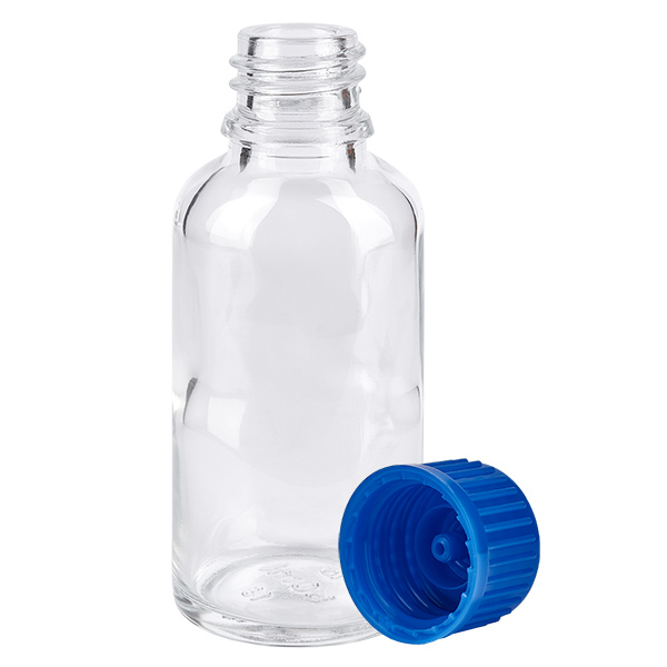 30ml Flasche 11mm Schraubverschluss blau Standard ClearLine UT18/30 30ml Flasche 11mm Schraubverschluss blau Standard ClearLine UT18/30