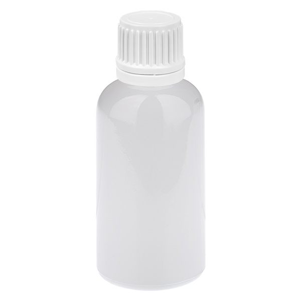30ml Flasche 11mm Schraubverschluss weiß Originalitätsverschluss WhiteLine UT18/30
