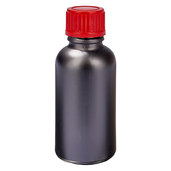 30ml Flasche 11mm Schraubverschluss rot Standard BlackLine UT18/30 30ml Flasche 11mm Schraubverschluss rot Standard BlackLine UT18/30