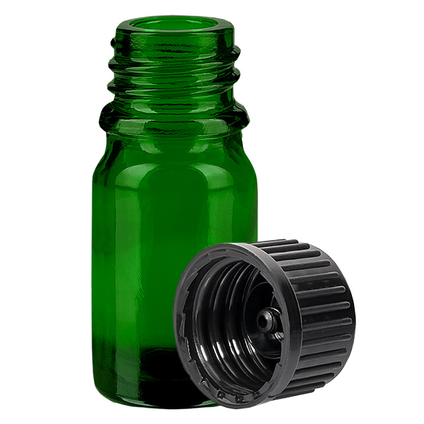 5ml Flasche 11mm Schraubverschluss schwarz Standard GreenLine UT18/5 5ml Flasche 11mm Schraubverschluss schwarz Standard GreenLine UT18/5