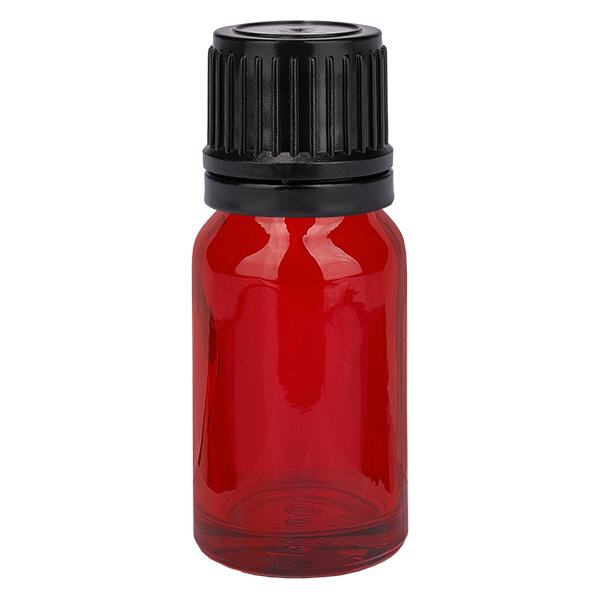 10ml Globuliflasche 8mm Giessring schwarz Originalitätsverschluss RedLine UT18/10