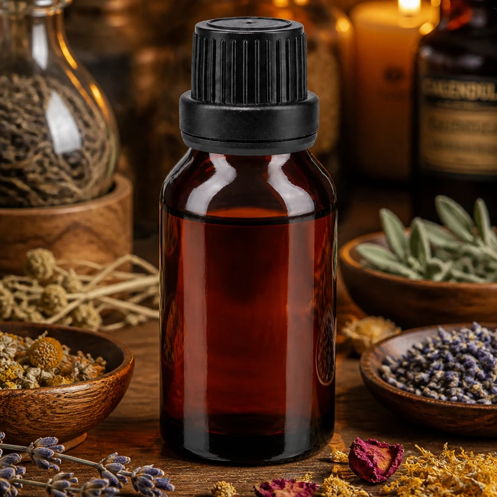 Leere Apothekenflasche 15ml mit 2mm Präzisionstropfer für Naturkosmetik Herstellung
