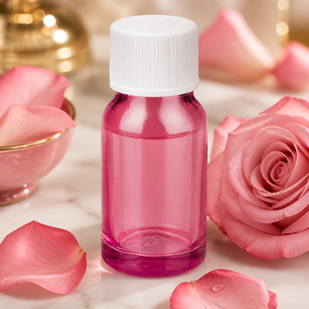 Professionelle 10ml Violettglas Flasche STD Ausführung mit weißem Deckel für Apotheken