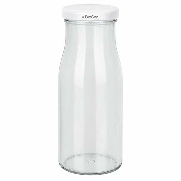 150ml Flasche mit BioSeal Deckel weiß UNiTWIST
