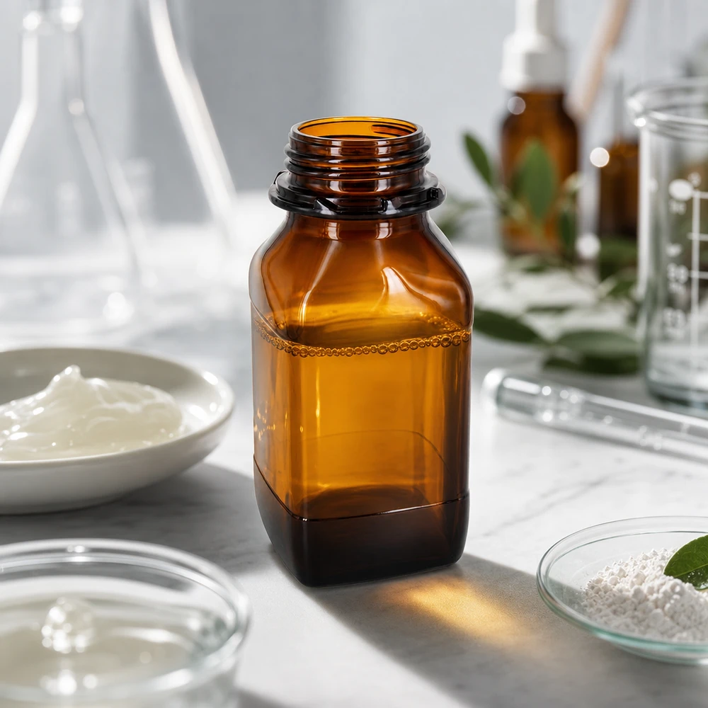 Ergonomische 500ml Laborflasche mit grifffreundlicher Form für sicheres Handling von Chemikalien