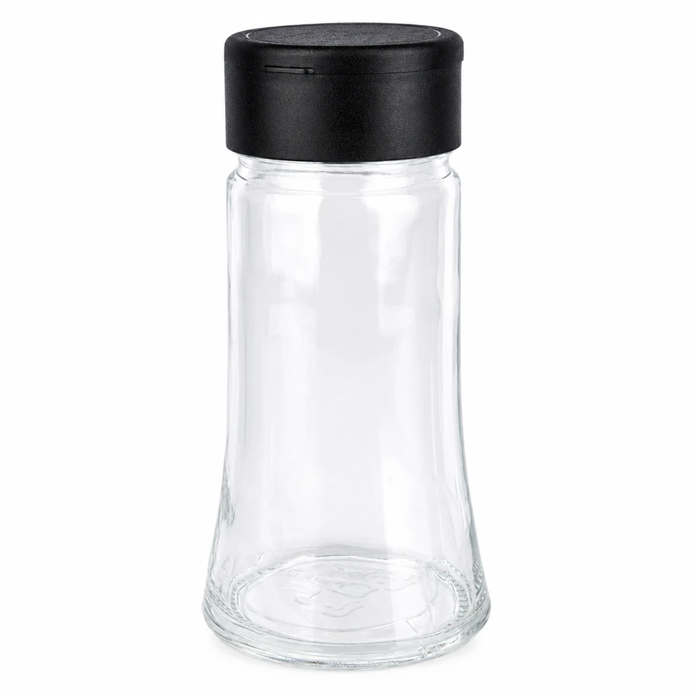 Salz-/Gewürzglas 95ml mit Streuer schwarz Salz-/Gewürzglas 95ml mit Streuer schwarz