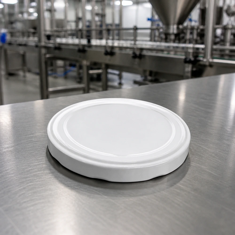 Weisser TO63 Deckel Seitenansicht Randprofil BPA-frei BioSeal unitemp Einmachglas Verschluss