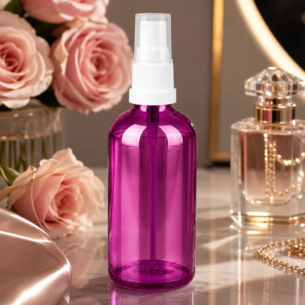 Premium 100ml Dispenser in Purple Line Qualität für luxuriöse Hautpflege Produkte