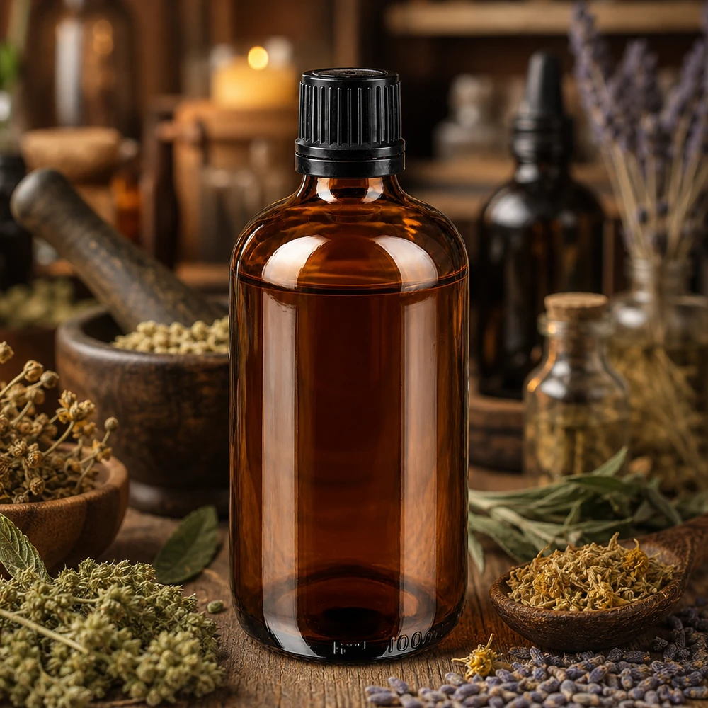 Apothekenflasche braun 100ml Schraubverschluss schwarz Giessring Originalitätsverschluss Hochwertige 100ml Pharmaflasche aus Braunglas mit manipulationssicherem Schwarzverschluss 8mm