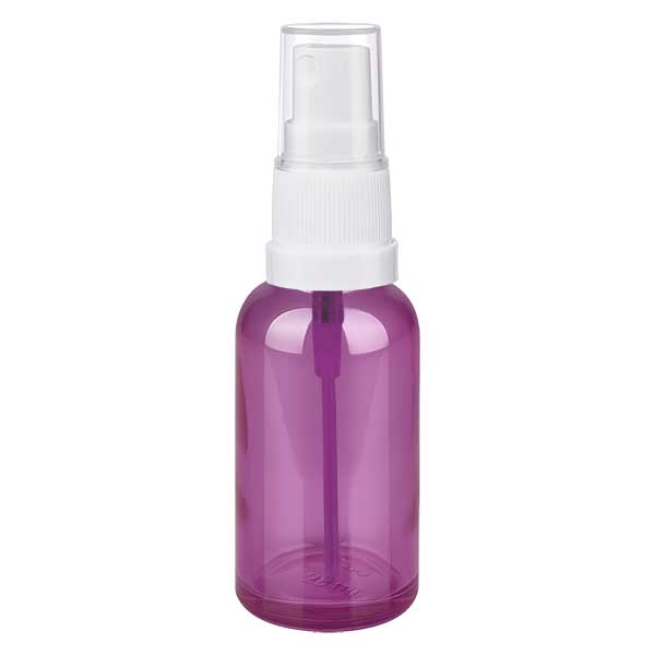 30ml Sprayflasche weiss/transparent Standard PurpleLine UT18/30