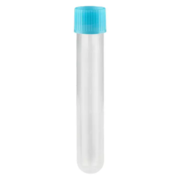 Reagenzröhrchen 13ml 16/100 Schraubverschluss blau