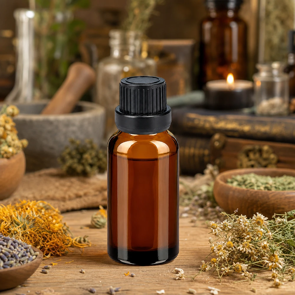 Umweltfreundliche 10ml Glasflasche wiederverwendbar mit schwarzem Tropfverschluss für Nachhaltigkeit