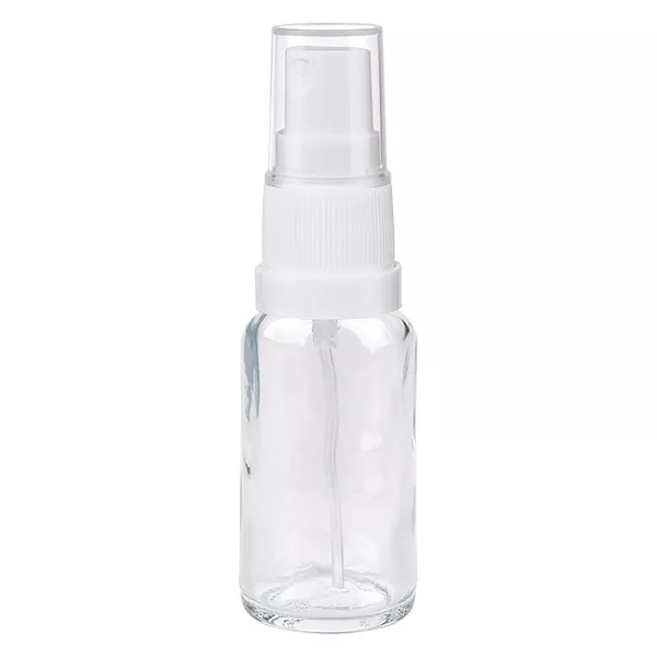20ml Sprayflasche weiß/transparent Standardverschluss ClearLine UT18/20 20ml Sprayflasche weiß/transparent Standardverschluss ClearLine UT18/20