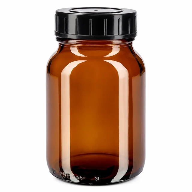 250ml Weithalsflasche Braunglas mit Schraubdeckel – Beispiel der Produktfamilie